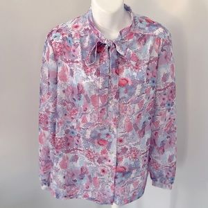 Vintage Devon Floral Blouse